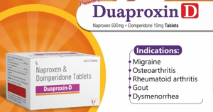 Read more about the article Duaproxin D (Naproxen 500mg + Domperidone 10mg Tablets): Unveiling Uses, MOA, Benefits, and Recommended Dosage