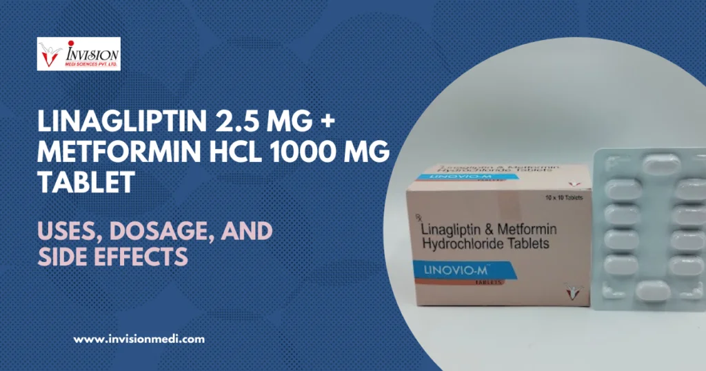 Linagliptin 2.5 mg + Metformin HCL 1000 mg Tablet